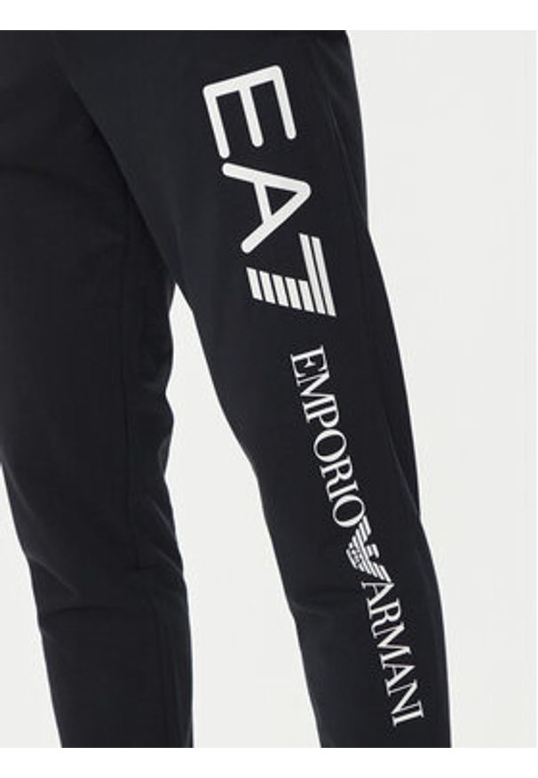 EA7 Emporio Armani Spodnie dresowe 8NPPC3 PJ05Z 0544 Granatowy Slim Fit. Kolor: niebieski. Materiał: bawełna