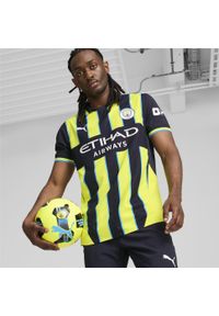 Puma - Męska koszulka wyjazdowa Manchester City 24/25 PUMA. Kolor: żółty, niebieski, wielokolorowy