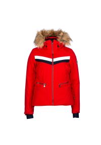 PEAK MOUNTAIN - Damska kurtka narciarska Peak Mountain Atalante. Kolor: czerwony. Sezon: zima. Sport: narciarstwo #1