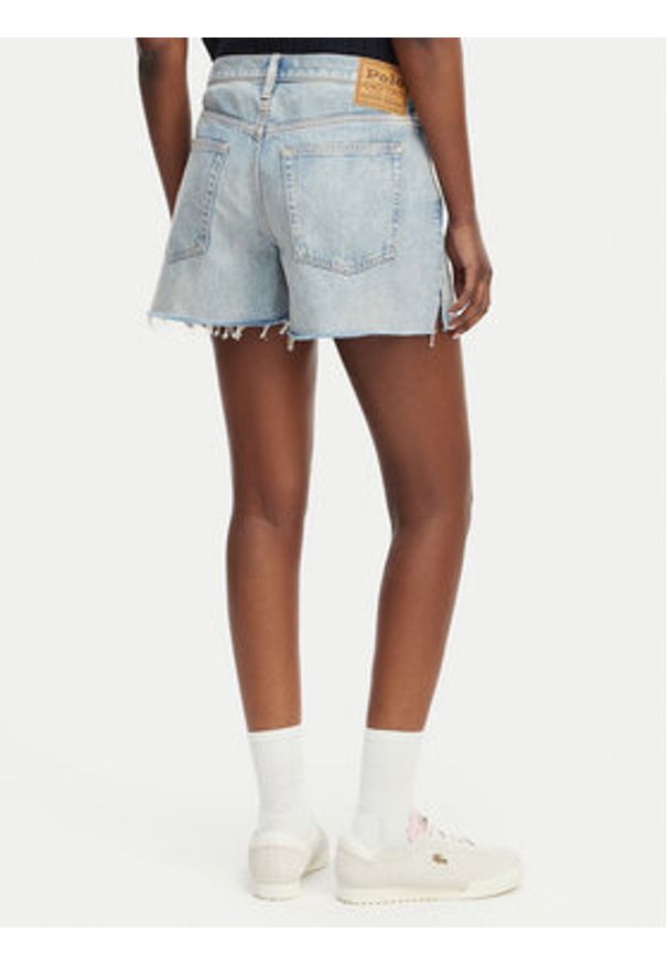 Polo Ralph Lauren Szorty jeansowe 211A12959001 Niebieski jasny Straight Fit. Kolor: niebieski. Materiał: bawełna