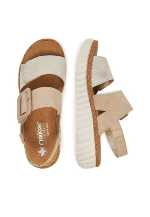 Rieker Sandały CEO-69260-60 Beżowy. Kolor: beżowy. Materiał: syntetyk