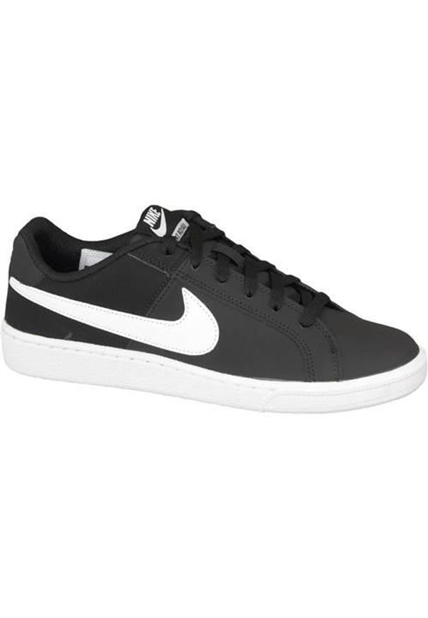 Buty do chodzenia damskie Nike Court Royale. Zapięcie: sznurówki. Kolor: czarny. Materiał: tkanina, materiał, skóra, syntetyk. Szerokość cholewki: normalna. Model: Nike Court. Sport: turystyka piesza