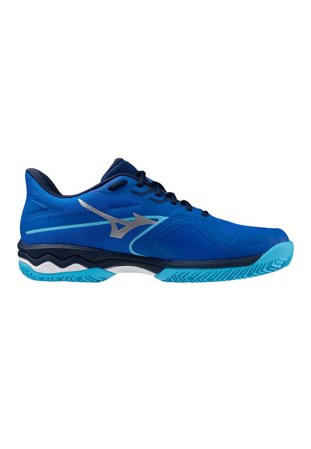 Mizuno - Męskie Buty Treningowe Wave Exceed Light 2 CC. Kolor: niebieski, wielokolorowy, biały. Model: Mizuno Wave. Sport: turystyka piesza