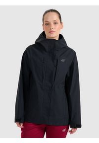 4f - 4F Kurtka trekkingowa membrana 10000 damska - czarna XS. Kolor: czarny. Materiał: materiał, tkanina. Długość rękawa: raglanowy rękaw. Technologia: Primaloft. Sezon: zima. Sport: turystyka piesza, wspinaczka #1