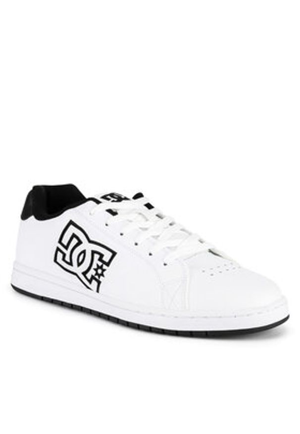 DC Shoes Sneakersy GAVELER SN ADYS100574-XWKW Biały. Kolor: biały. Materiał: skóra