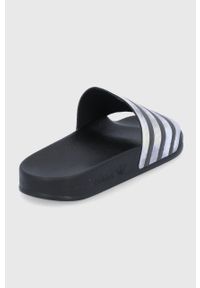 adidas Originals Klapki H01998 męskie kolor czarny. Kolor: czarny. Materiał: materiał, guma. Obcas: na obcasie. Wysokość obcasa: niski #3