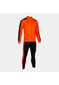Dres do piłki nożnej męski Joma Academy III. Kolor: czarny, pomarańczowy, wielokolorowy. Materiał: dresówka. Sport: piłka nożna