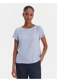 Marella Bluzka Cartone 2615111021 Błękitny Regular Fit. Kolor: niebieski. Materiał: acetat #1