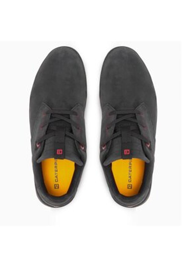 CAT Footwear Sneakersy P111164 Czarny. Kolor: czarny. Materiał: skóra, zamsz