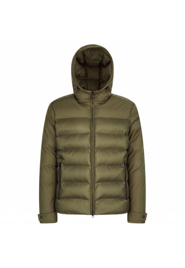 Geox - Kurtka GEOX M SAPIENZA HOOD JKT Zielony. Kolor: zielony. Materiał: tkanina