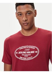 Jack & Jones - Jack&Jones T-Shirt York 12283800 Czerwony Relaxed Fit. Kolor: czerwony. Materiał: bawełna