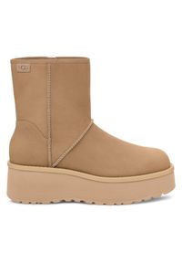 Ugg Botki W Cityfunc Mid 1163030 Beżowy. Kolor: beżowy. Materiał: skóra