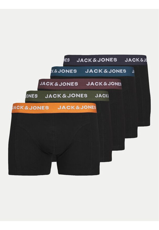 Jack & Jones - Jack&Jones Komplet 5 par bokserek 12259103 Czarny. Kolor: czarny. Materiał: bawełna