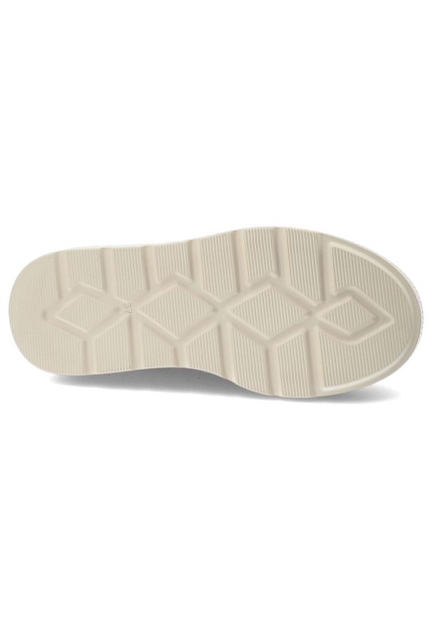 Półbuty damskie Vinceza, ze skóry naturalnej licowej ozdobna klamra wygodna platforma styl casual, beżowe, 39974. Okazja: na co dzień. Zapięcie: klamry. Kolor: beżowy. Materiał: skóra. Wzór: aplikacja. Obcas: na platformie. Styl: casual