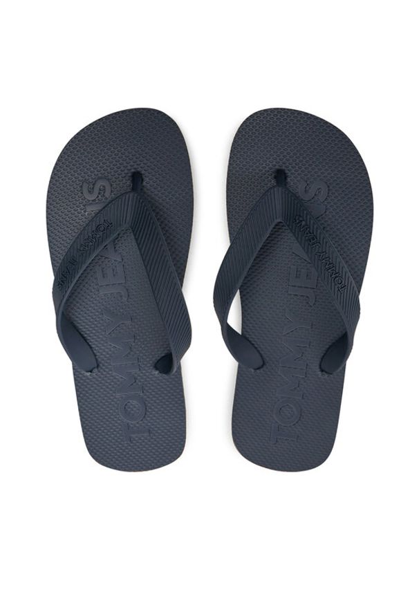 Tommy Jeans Japonki Tjw Logo Flip Flop EN0EN02447 Granatowy. Kolor: niebieski. Materiał: syntetyk