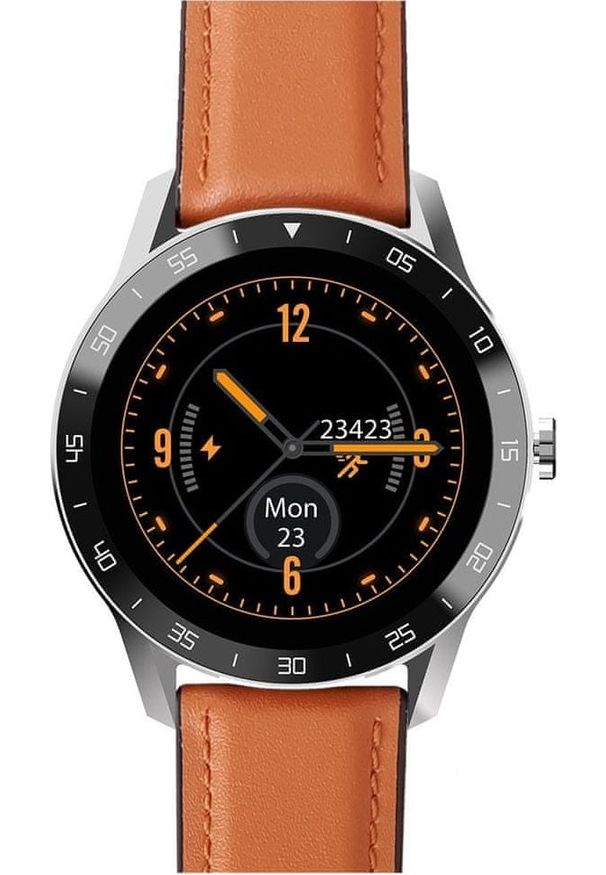Smartwatch iGET Blackview GX1 Brązowy. Rodzaj zegarka: smartwatch. Kolor: brązowy
