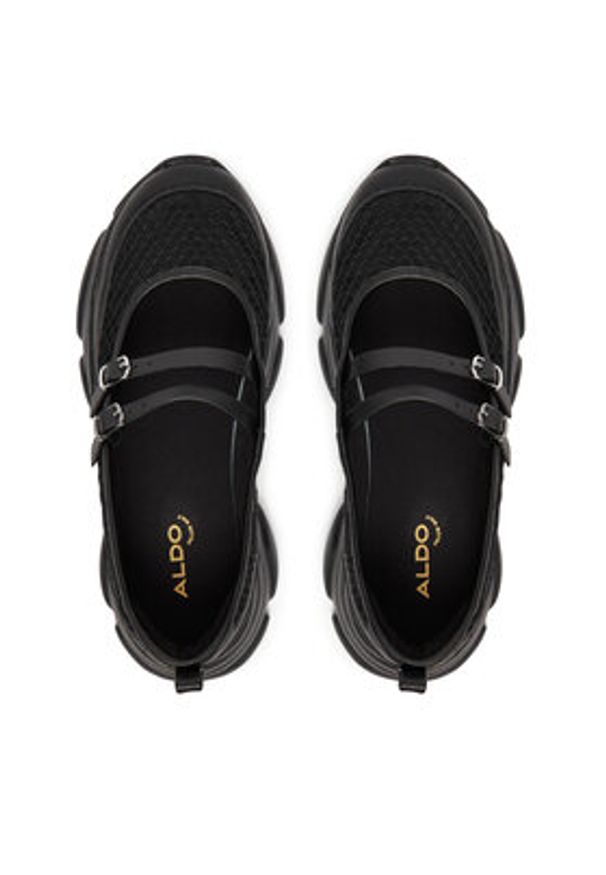 Aldo Półbuty Aethera 14043828 Czarny. Kolor: czarny. Materiał: skóra