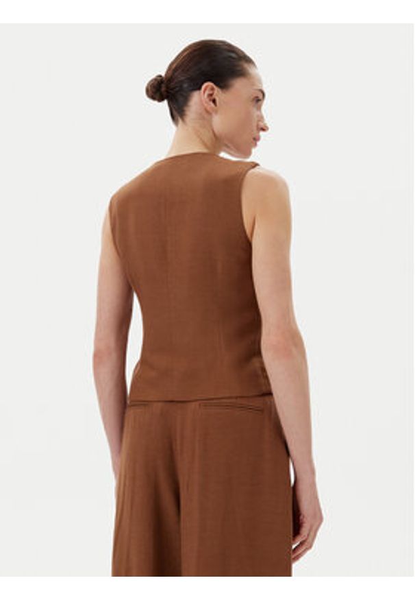 Herskind Kamizelka 5505840 Brązowy Regular Fit. Kolor: brązowy. Materiał: wiskoza