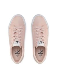 Calvin Klein Jeans Sneakersy Bold Vulc Flatf Low Lace Lth Ml YW0YW01294 Różowy. Kolor: różowy #6