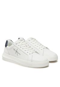 Calvin Klein Jeans Sneakersy YM0YM00681 Biały. Kolor: biały. Materiał: skóra