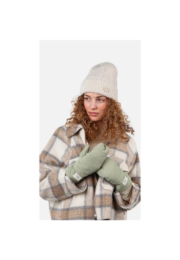 Rękawiczki damskie Barts Alexus. Kolor: zielony. Sezon: zima
