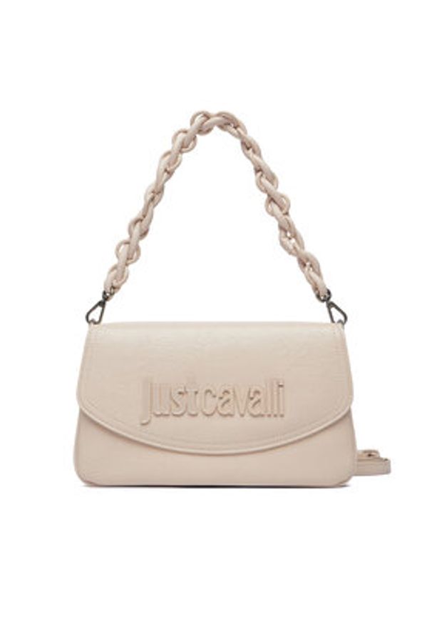Just Cavalli Torebka 80RA4BC1 ZSD86 Beżowy. Kolor: beżowy. Materiał: skórzane