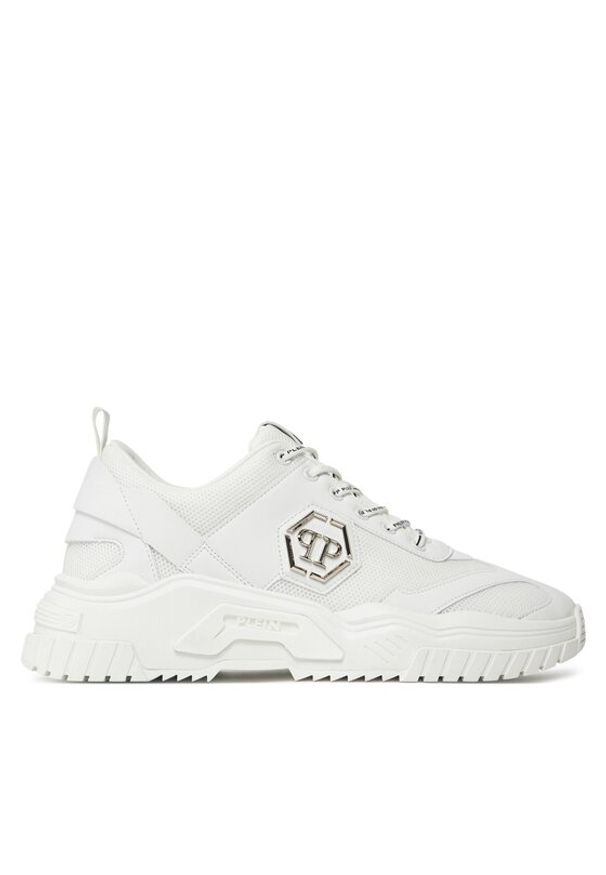 Philipp Plein - PHILIPP PLEIN Sneakersy Predator SADS USC0569 PTE003N Biały. Kolor: biały. Materiał: materiał