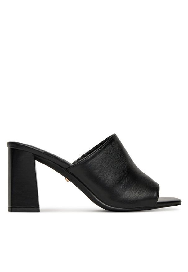 DeeZee Klapki FBN-020-7 Czarny. Kolor: czarny. Materiał: skóra