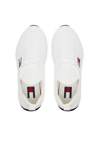 Tommy Jeans Sneakersy Runner Kntitted EM0EM01555 Biały. Kolor: biały. Materiał: materiał #3