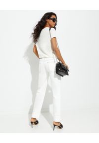 ZIMMERMANN - Biała koszulka Lulu. Okazja: na co dzień, do pracy, na randkę. Kolor: biały. Materiał: jeans, len. Wzór: kolorowy, nadruk. Styl: klasyczny, casual #2
