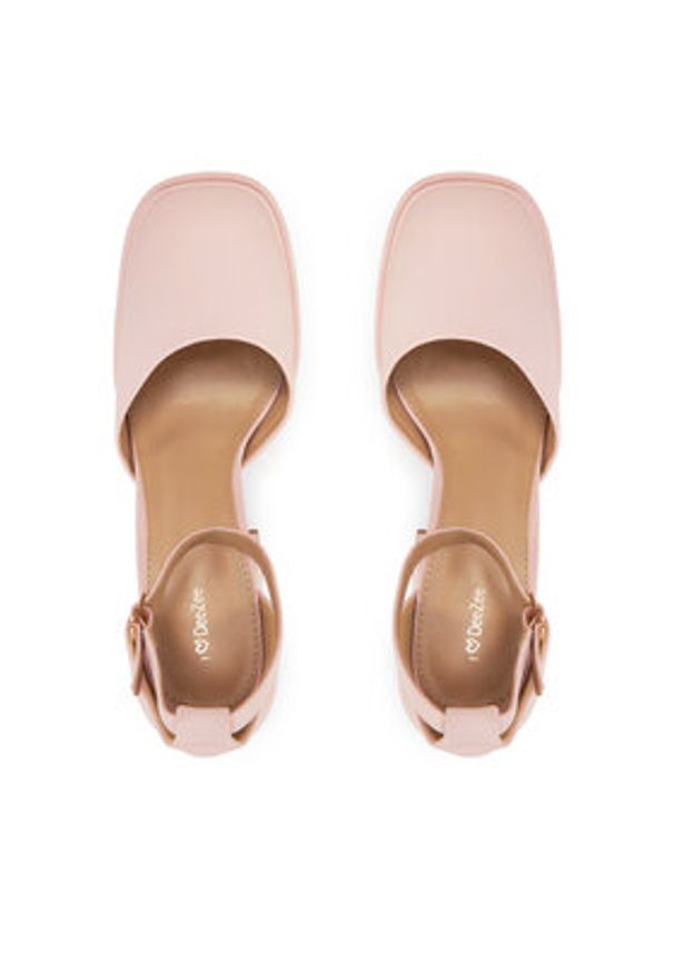 DeeZee Czółenka LW85478-6 Różowy. Kolor: różowy. Materiał: materiał