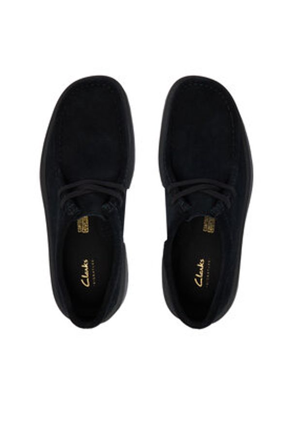 Clarks Półbuty Torview 26183435 Czarny. Kolor: czarny. Materiał: skóra, zamsz