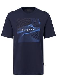Bugatti T-Shirt 8350-75044C Granatowy Regular Fit. Kolor: niebieski. Materiał: bawełna #2