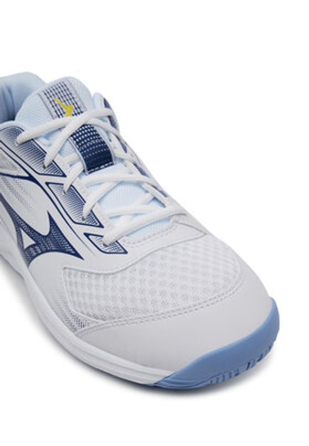 Mizuno Buty halowe Cyclone Speed 5 V1GA2580 Biały. Kolor: biały. Materiał: materiał