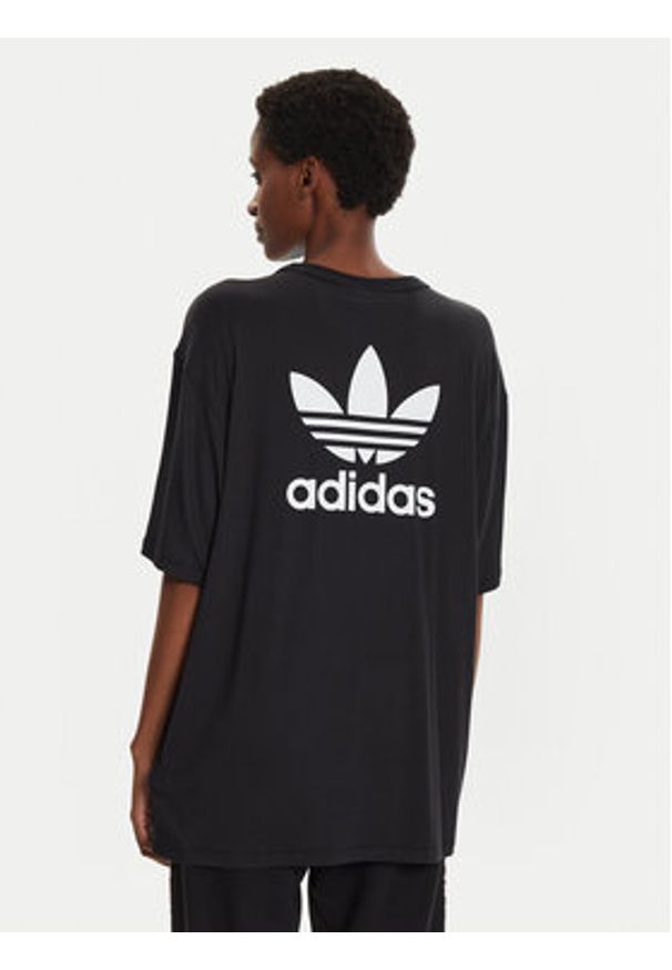 Adidas - adidas T-Shirt adicolor Trefoil IU2408 Czarny Loose Fit. Kolor: czarny