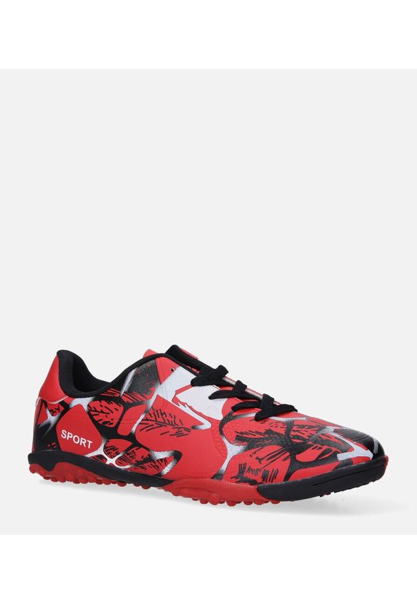 Casu - czerwone buty sportowe orliki sznurowane casu 163-1. Kolor: czerwony