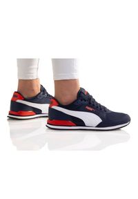 Buty Puma St Runner V3 Mesh Jr 38551009 niebieskie. Kolor: niebieski. Materiał: mesh