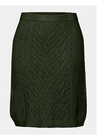 Cream Spódnica mini Crdela Knit 10611918 Zielony Shaped Fit. Kolor: zielony. Materiał: wiskoza #2