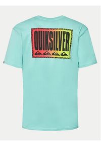 Quiksilver T-Shirt Long Fade EQYZT07670 Niebieski Regular Fit. Kolor: niebieski. Materiał: bawełna