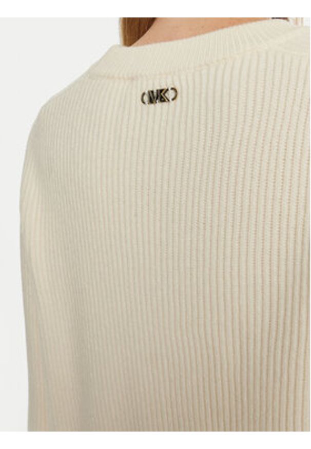 MICHAEL Michael Kors Sweter MF460YPF2G Écru Relaxed Fit. Materiał: wełna