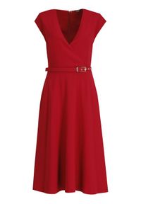 Sukienka koktajlowa Marciano Guess. Kolor: czerwony. Styl: wizytowy