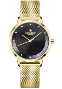 Zegarek Giewont Zegarek Damski Giewont Sapphire Złoto Czarny GW4130-B3. Kolor: czarny, złoty, wielokolorowy #1