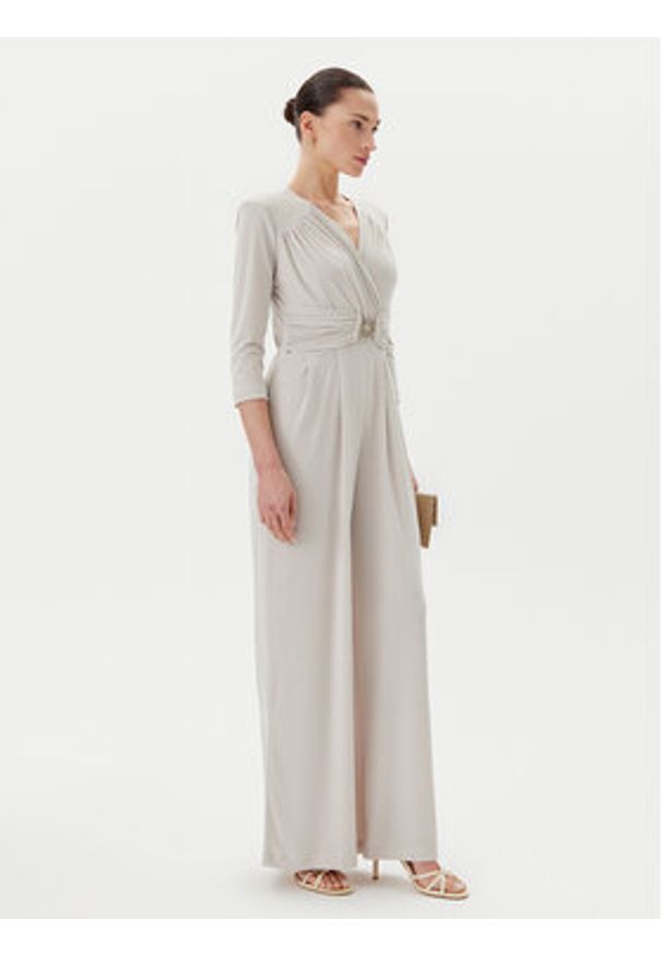 Rinascimento Kombinezon CFC0123772003 Beżowy Regular Fit. Kolor: beżowy. Materiał: syntetyk