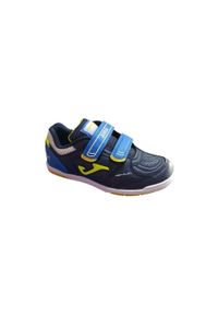 Buty halowe dziecięce na rzepy Joma TOP FLEX JR. Zapięcie: rzepy. Kolor: niebieski. Sport: piłka nożna