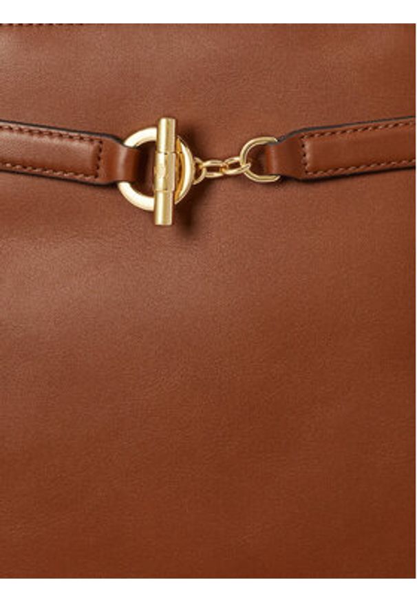 Lauren Ralph Lauren - LAUREN RALPH LAUREN Torebka 431P03417001 Brązowy. Kolor: brązowy. Materiał: skórzane