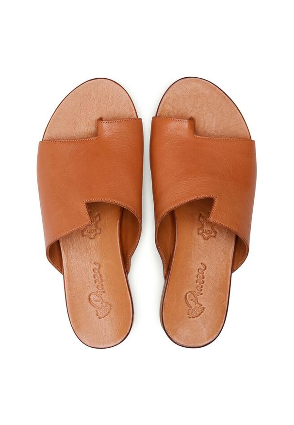 Japonki Piazza. Kolor: brązowy