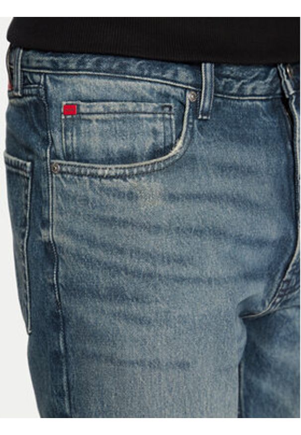 Hugo - HUGO Jeansy 50530635 Niebieski Straight Fit. Kolor: niebieski