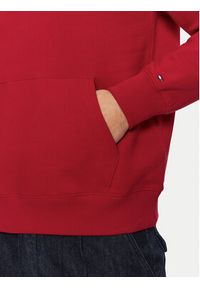 TOMMY HILFIGER - Tommy Hilfiger Bluza MW0MW39050 Czerwony Regular Fit. Kolor: czerwony. Materiał: bawełna, syntetyk #4