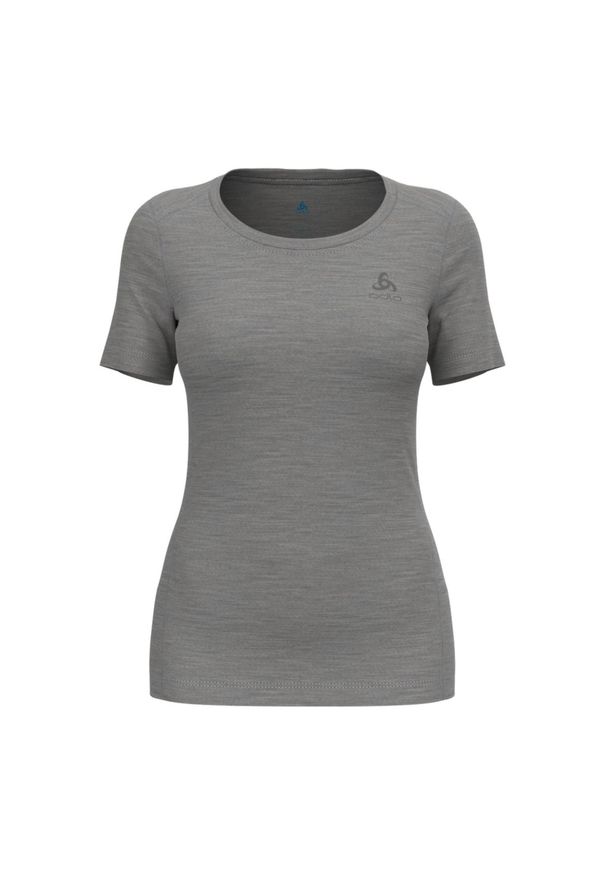 Koszulka termoaktywna z krótkim rękawem damska Odlo MERINO 200. Kolor: szary. Długość rękawa: krótki rękaw. Długość: krótkie. Sport: bieganie