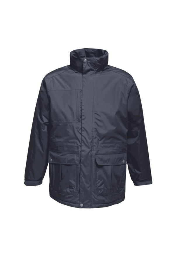 Regatta - Męska Kurtka Parka Przeciwdeszczowa Darby III. Kolor: niebieski. Sport: turystyka piesza